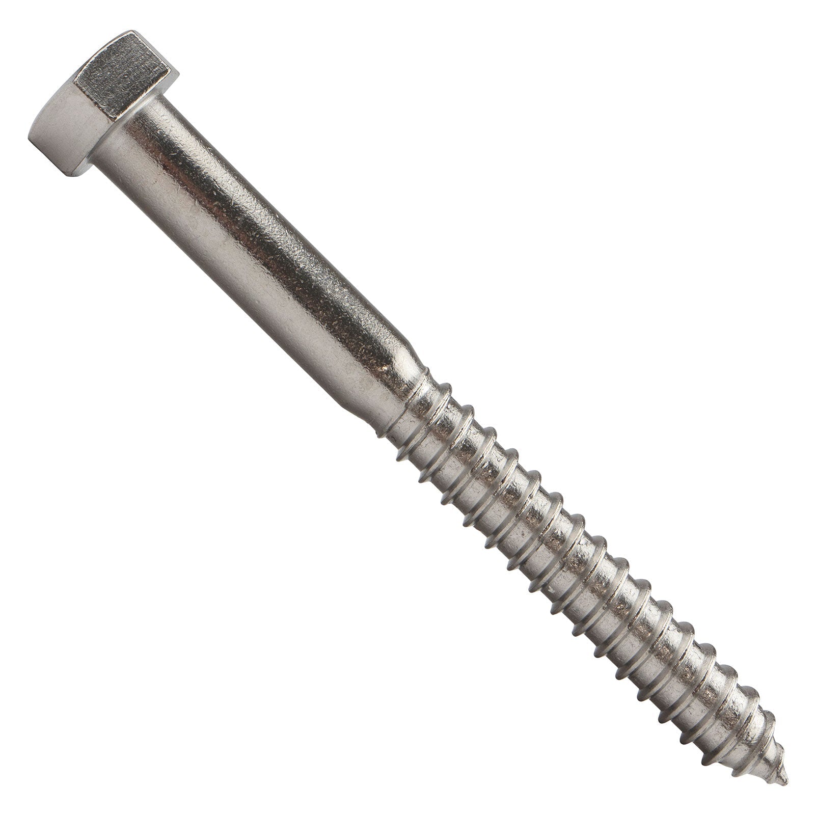 5/8"-5 x 6" Conquest Hex Head Lag Bolt for Wood - 304 Stainless Steel