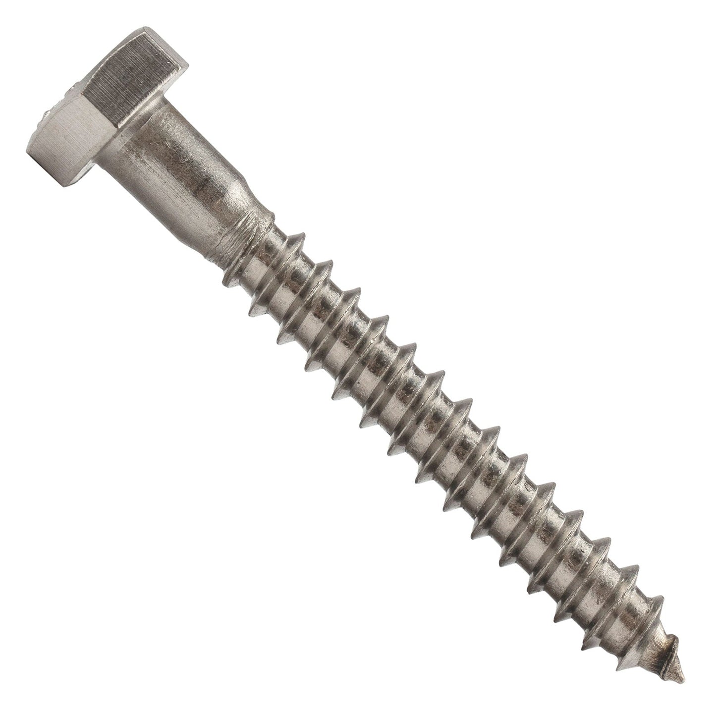 1/4"-10 x 2" Conquest Hex Head Lag Bolt for Wood - 316 Stainless Steel