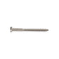 1/4"-10 x 3" Conquest Hex Head Lag Bolt for Wood - 316 Stainless Steel