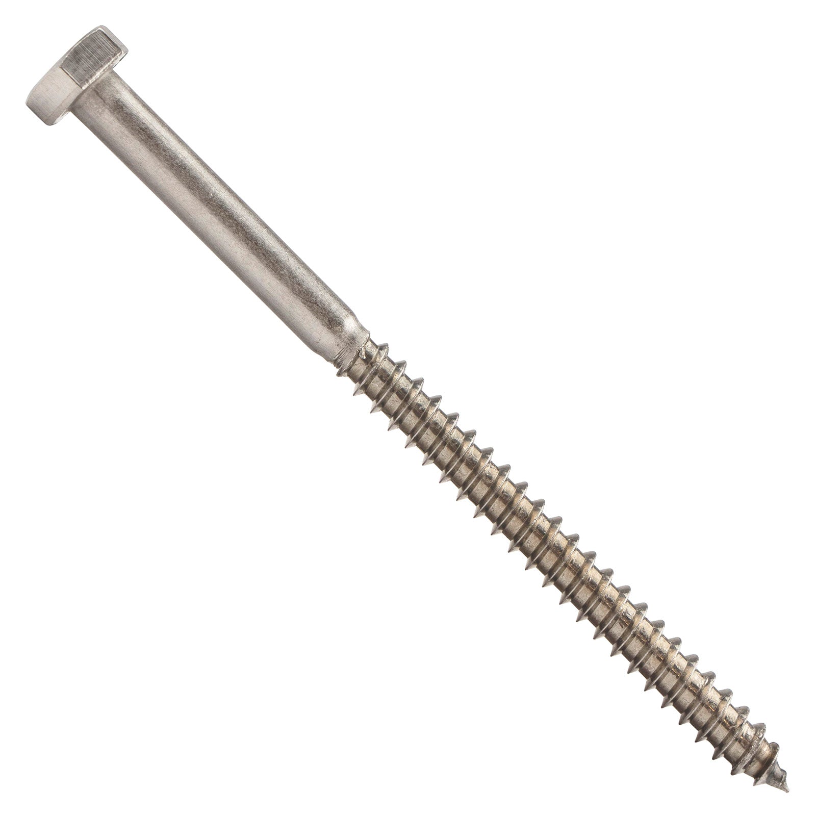 1/4"-10 x 4" Conquest Hex Head Lag Bolt for Wood - 316 Stainless Steel