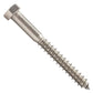 3/8"-7 x 3-1/2" Conquest Hex Head Lag Bolt for Wood - 316 Stainless Steel