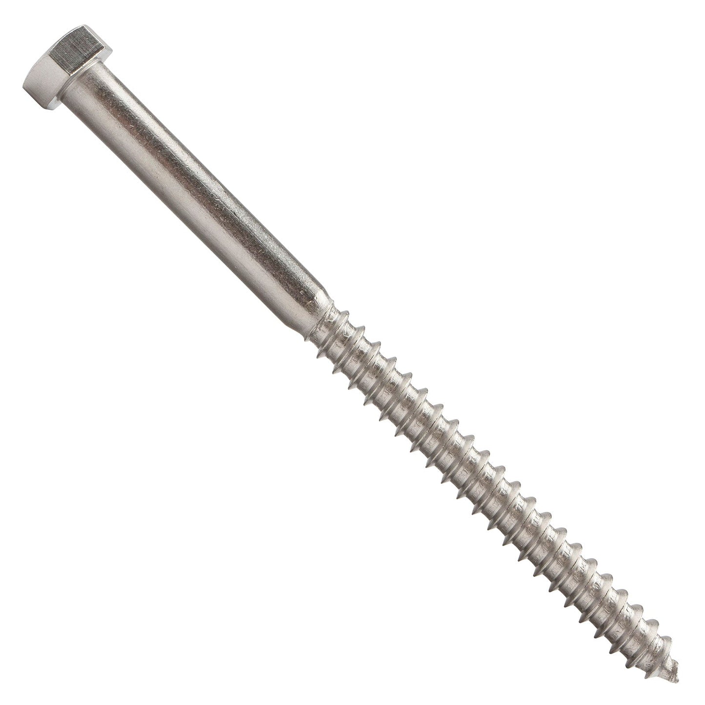 3/8"-7 x 5-1/2" Conquest Hex Head Lag Bolt for Wood - 316 Stainless Steel