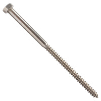 5/16"-9 x 6" Conquest Hex Head Lag Bolt for Wood - 316 Stainless Steel