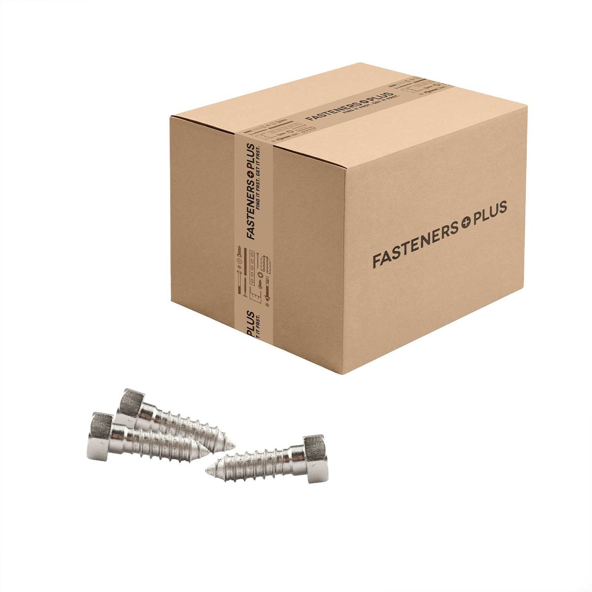 Conquest 5/8" x 2" Lag Bolt for Wood, Hex Head - 316 Stainless Steel - Carton of 125