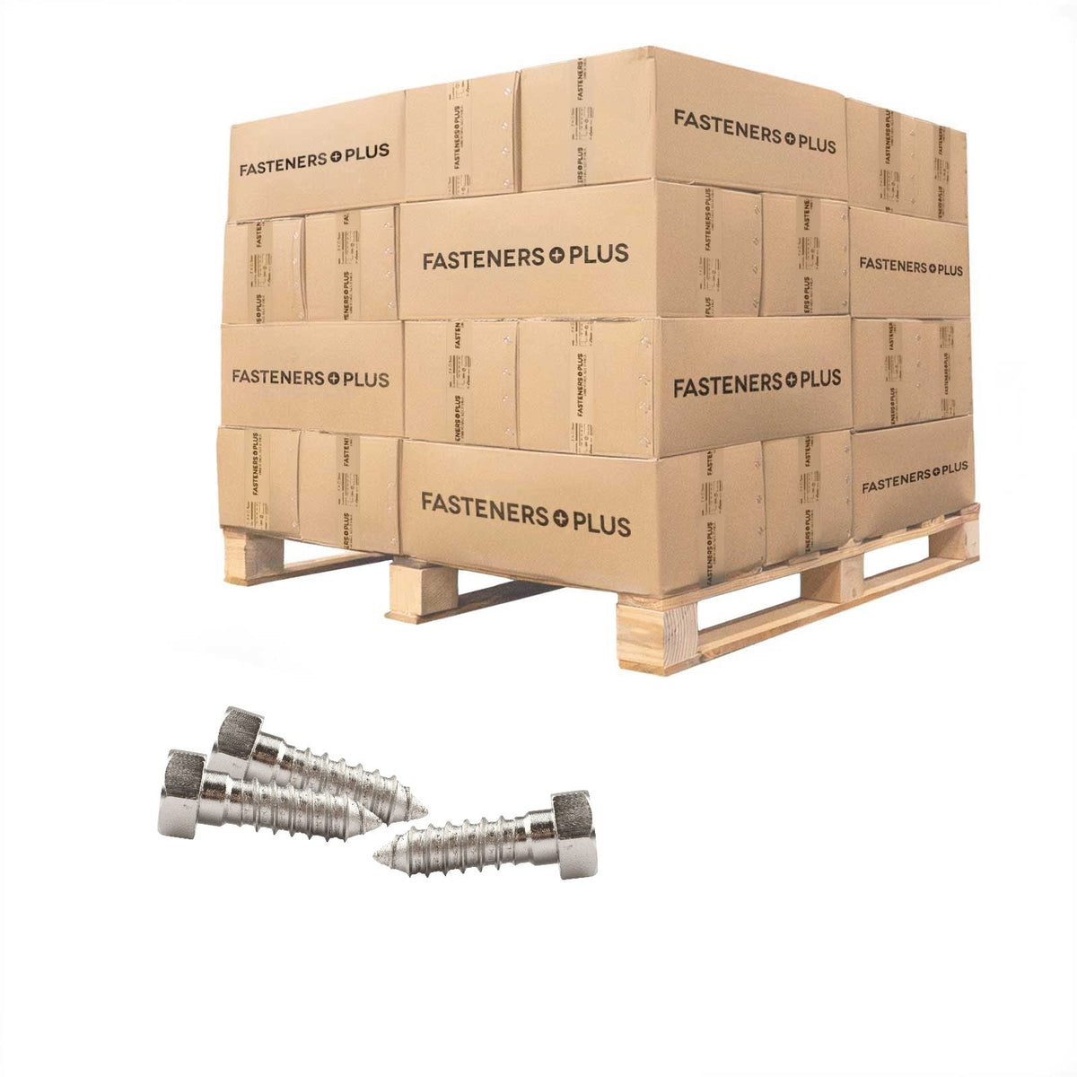 Conquest 5/8" x 2" Lag Bolt for Wood, Hex Head - 316 Stainless Steel - Pallet of 5,625