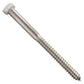 5/8"-5 x 8" Conquest Hex Head Lag Bolt for Wood - 316 Stainless Steel