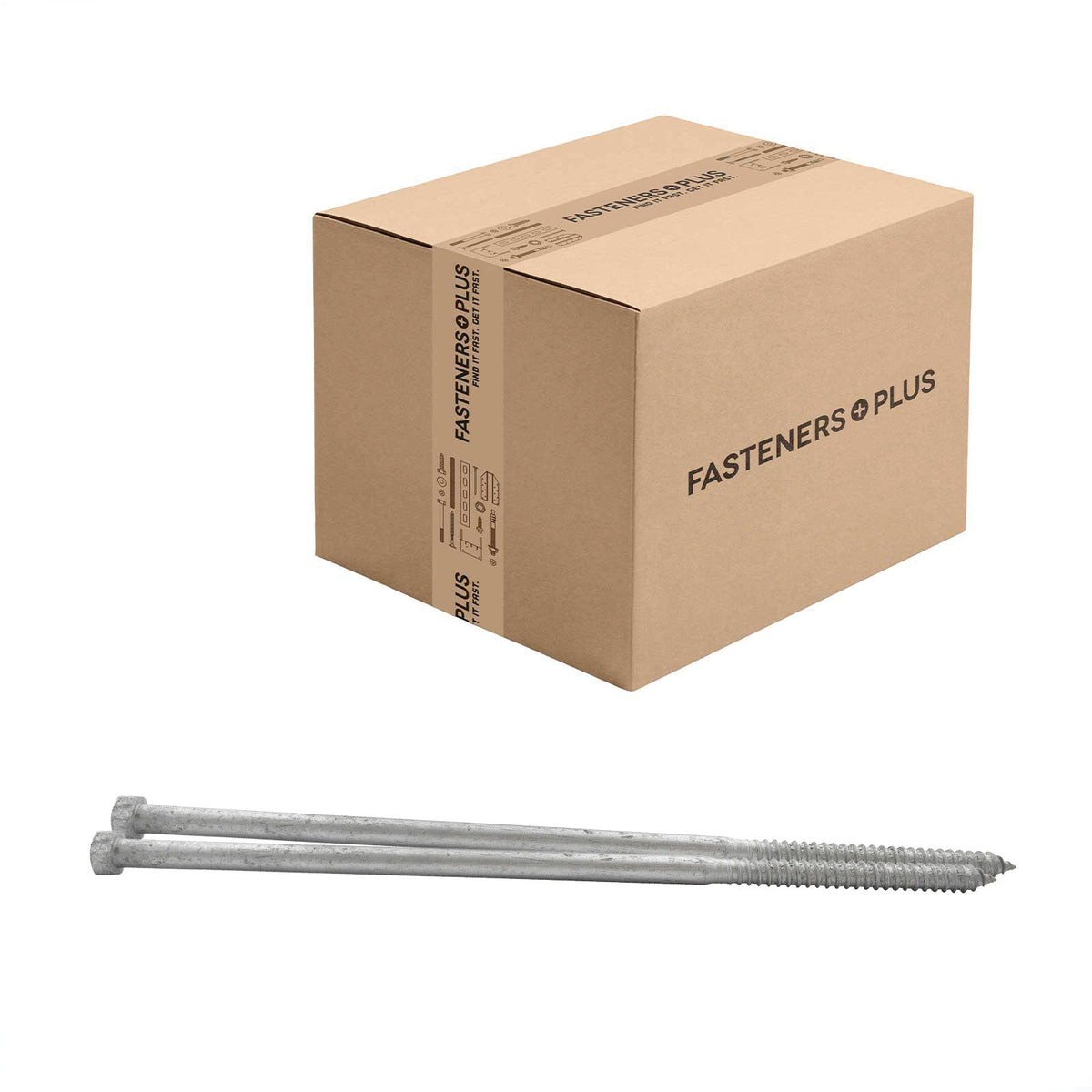 Conquest 3/4" x 20" Lag Bolt for Wood, Hex Head - Hot Dip Galvanized, Qty. 18 - Carton