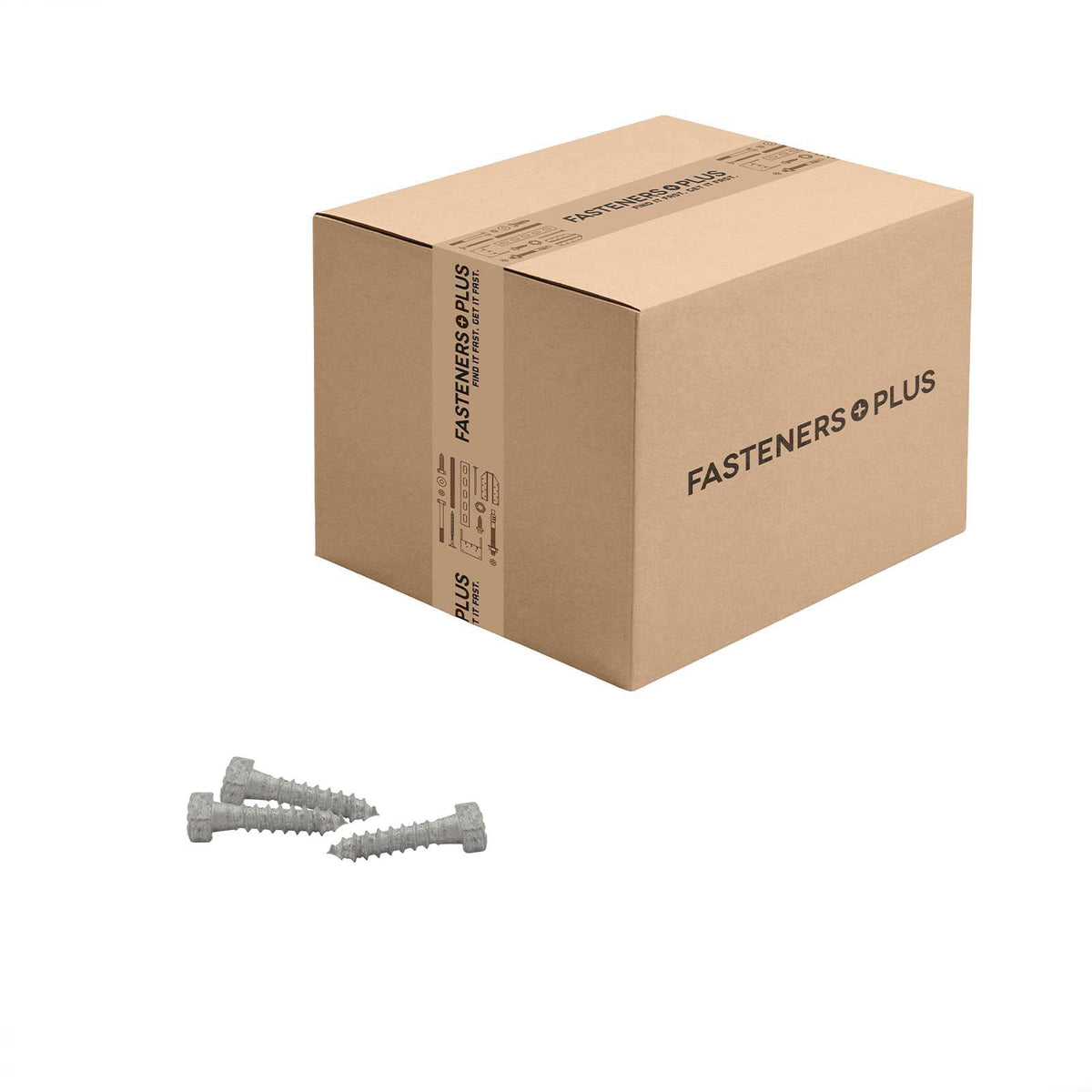 Conquest 5/16" x 1-1/4" Lag Bolt for Wood, Hex Head - Hot Dip Galvanized, Qty. 1,175 - Carton