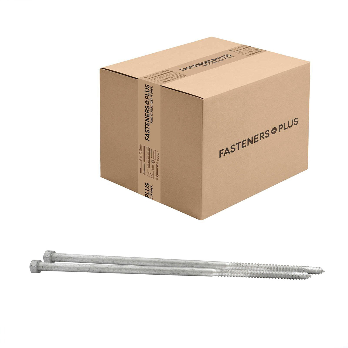 Conquest 5/8" x 18" Lag Bolt for Wood, Hex Head - Hot Dip Galvanized, Qty. 30 - Carton
