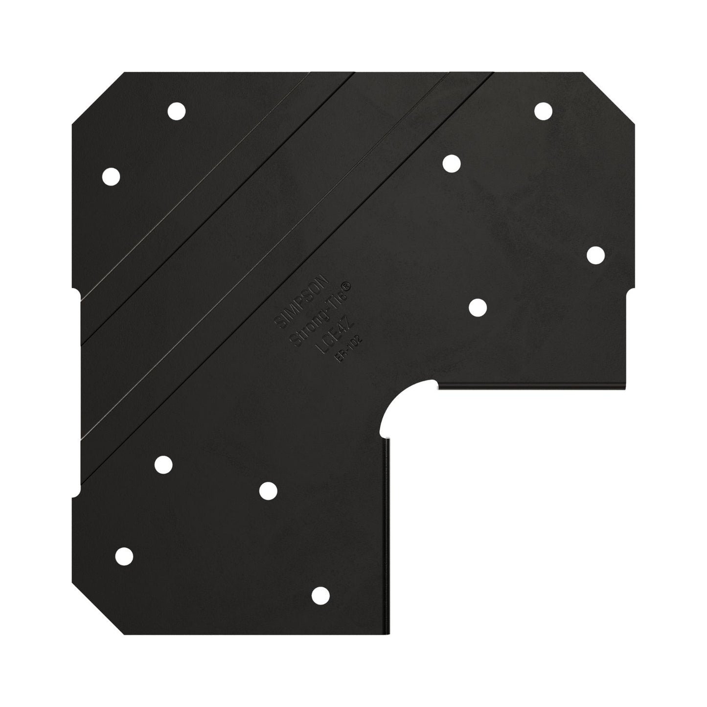Simpson Strong-Tie LCE4PC Ornamental Light Post Cap For 4x and 6x End Condition - Black Powder Coat, ZMAX