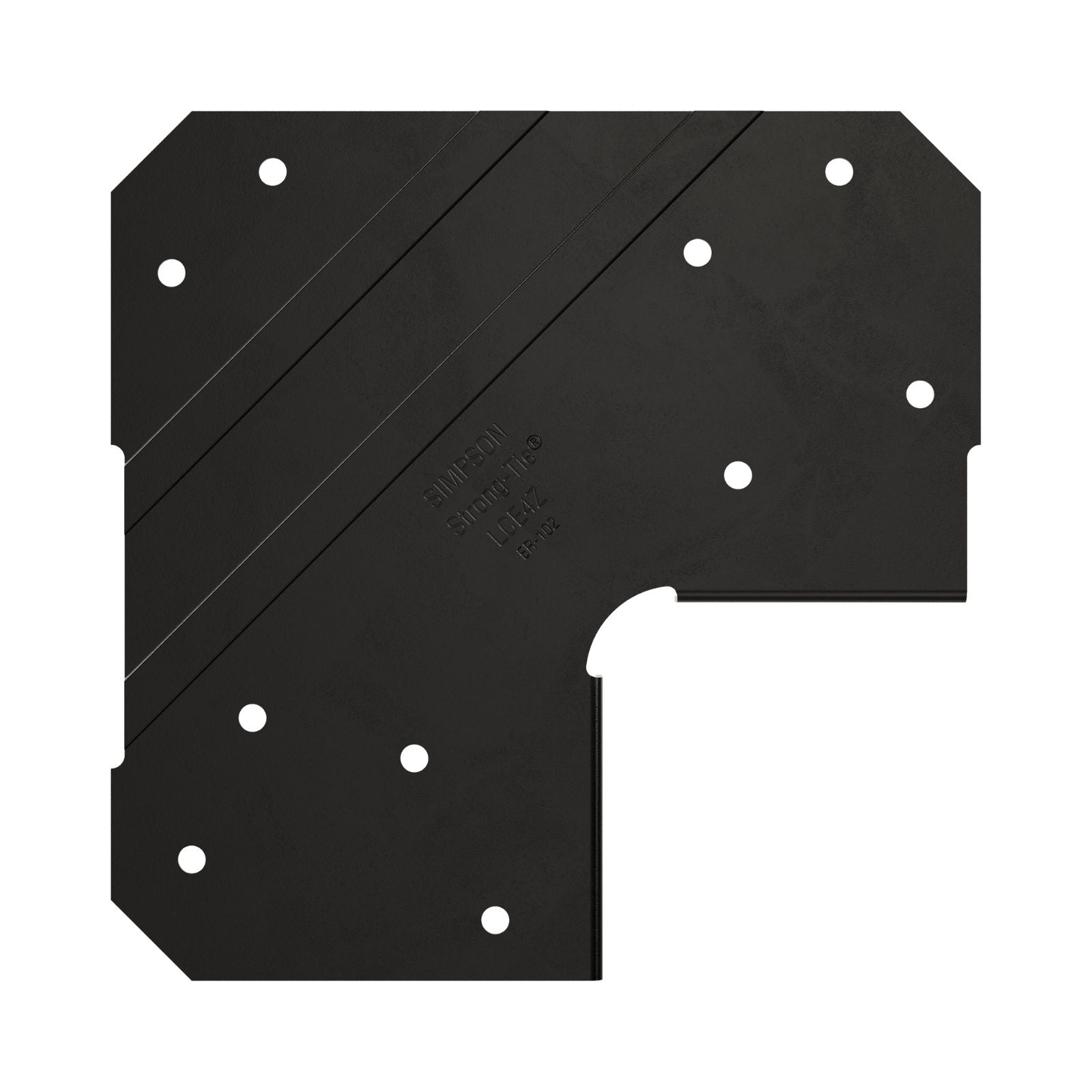 Simpson Strong-Tie LCE4PC Ornamental Light Post Cap For 4x and 6x End Condition - Black Powder Coat, ZMAX