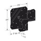 Simpson Strong-Tie LCE4PC Ornamental Light Post Cap For 4x and 6x End Condition - Black Powder Coat, ZMAX Specification 