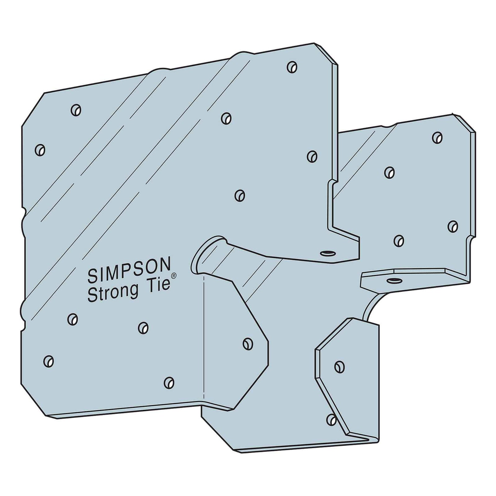Simpson LCE4Z Light Post Cap for End Condition Illustration