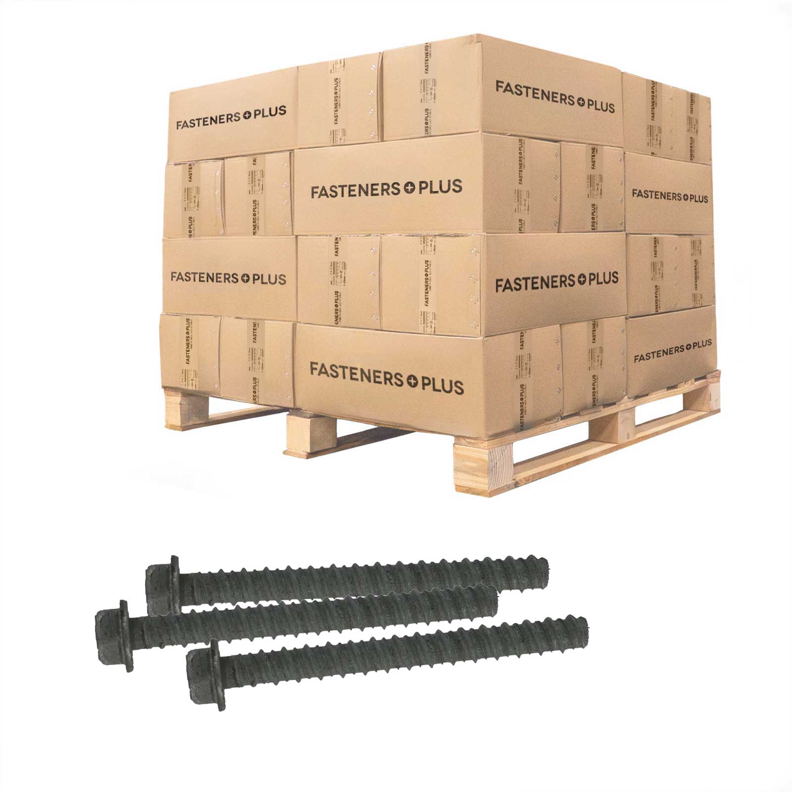 Tapcon 1/2" x 5" LDT Large Diameter Concrete Screw, Hex Head - Zinc | Qty. 4,500 (Pallet)