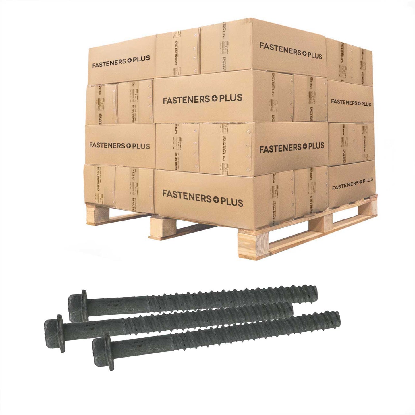 Tapcon 3/4" x 4-1/2" LDT Large Diameter Concrete Screw, Hex Head - Zinc | Qty. 2,000 (Pallet)