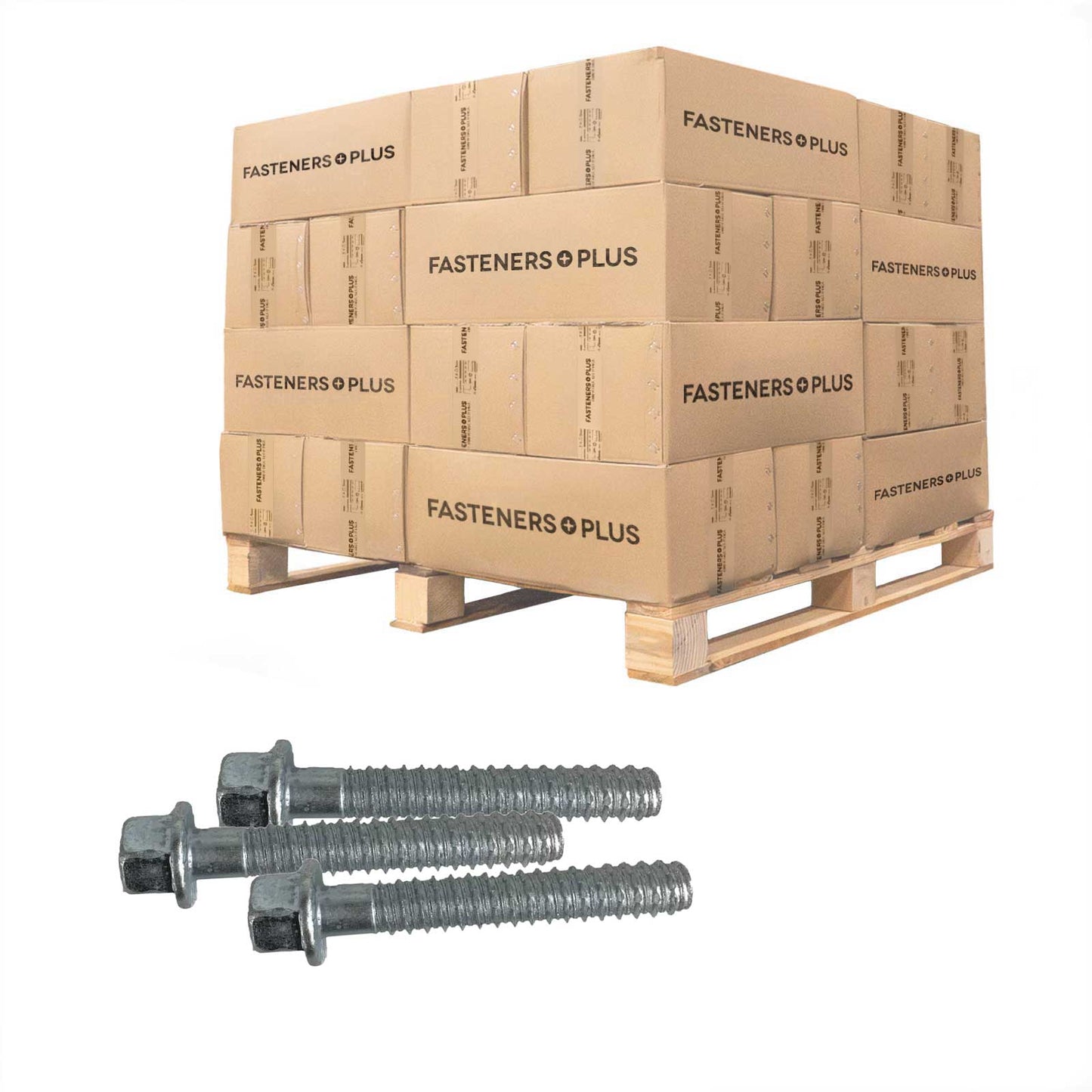 Tapcon 3/4" x 4-1/2" LDT Large Diameter Concrete Screw, Hex Head - Zinc | Qty. 2,000 (Pallet)