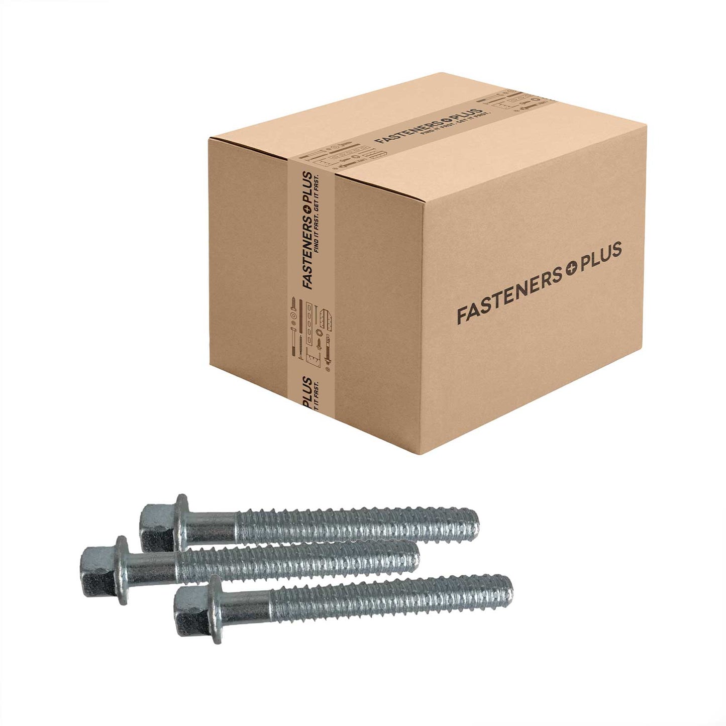 Tapcon 3/4" x 5-1/2" LDT Large Diameter Concrete Screw, Hex Head - Zinc | Qty. 50 (Carton)