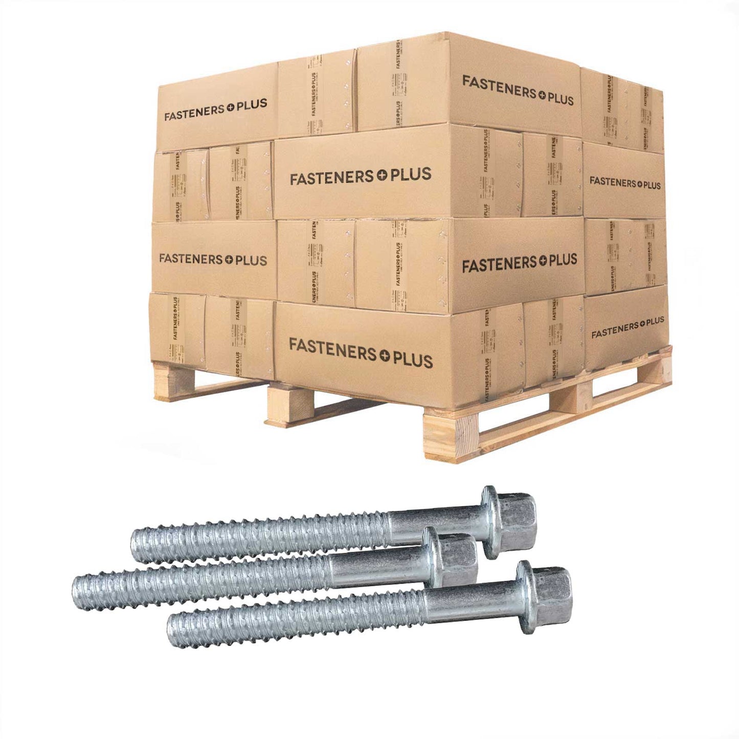 Tapcon 3/4" x 6-1/4" LDT Large Diameter Concrete Screw, Hex Head - Zinc | Qty. 1,200 (Pallet)