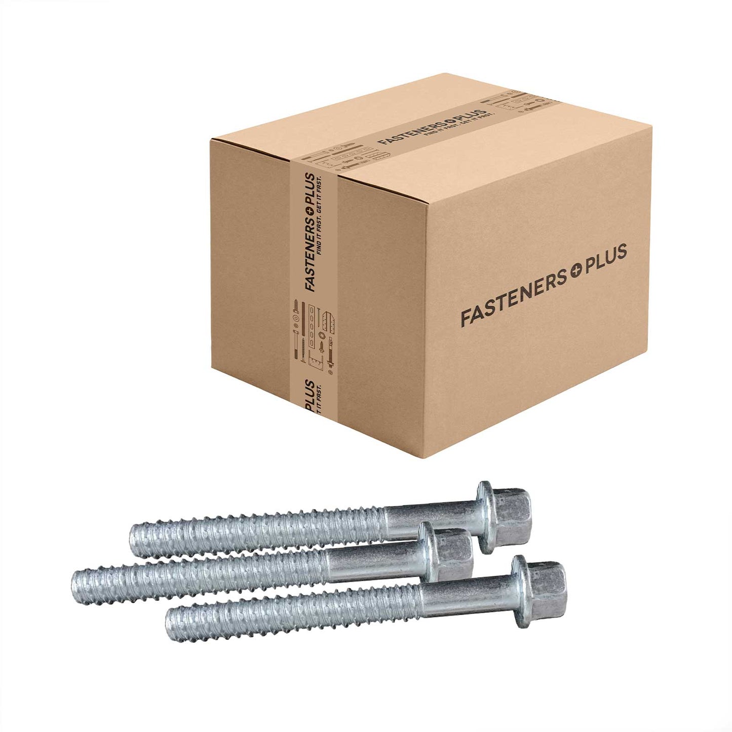 Tapcon 3/4" x 6-1/4" LDT Large Diameter Concrete Screw, Hex Head - Zinc | Qty. 30 (Carton)