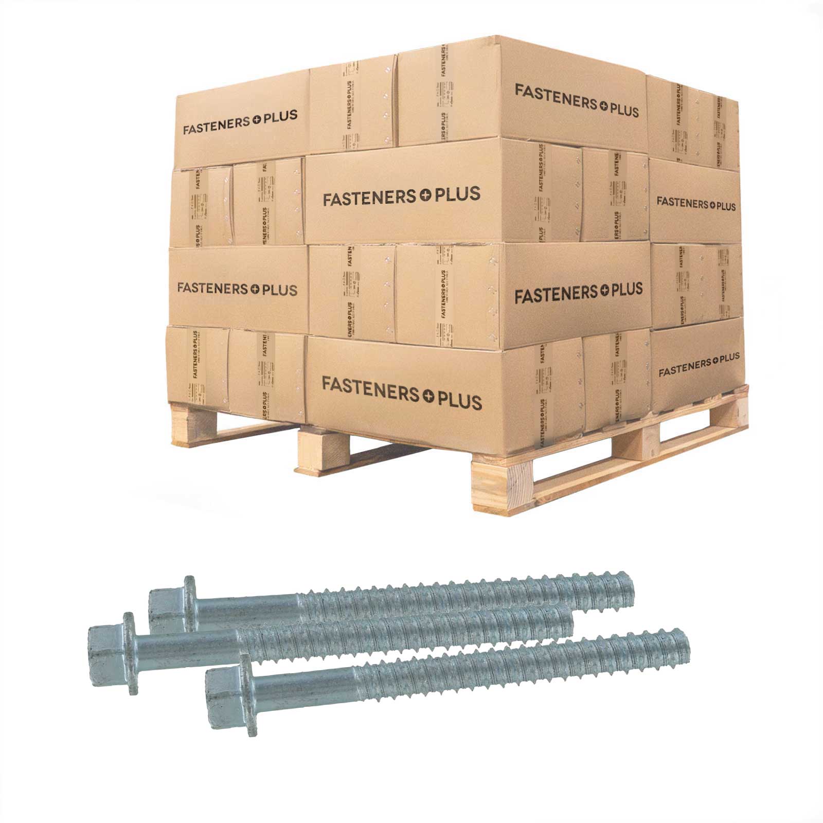 Tapcon 5/8" x 6" LDT Large Diameter Concrete Screw, Hex Head - Zinc | Qty. 2,000 (Pallet)