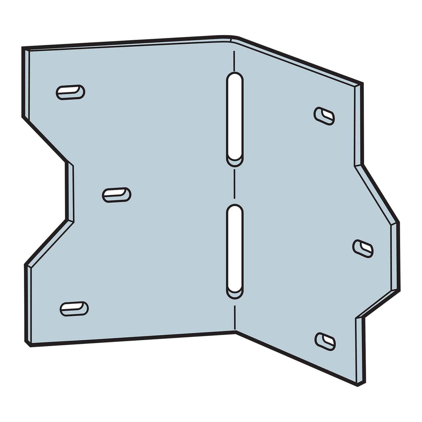 Simpson LS30 3-3/8" Reinforcing Angle Illustration