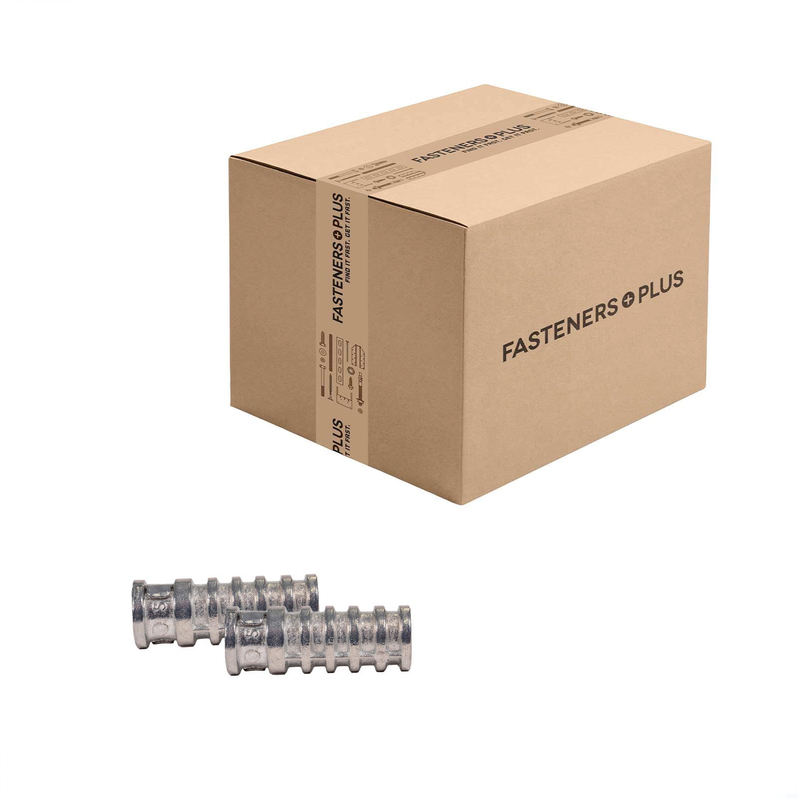 Conquest 1/2" x 2" Lag Shield Anchor, Short - Zinc Alloy, Qty. 200 - Carton