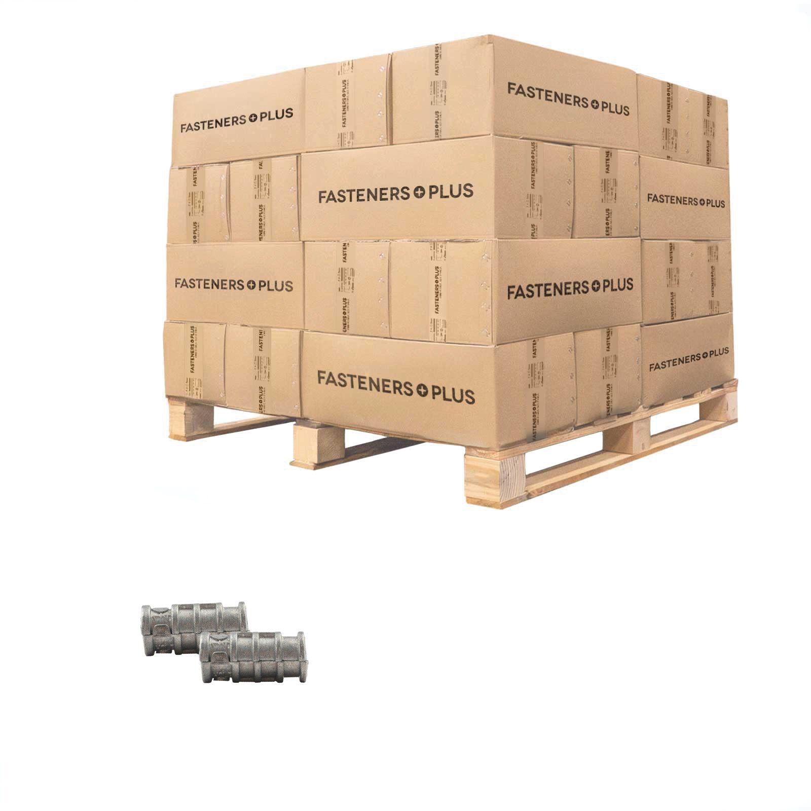 Conquest 1/4" x 1" Lag Shield Anchor, Short - Zinc Alloy, Qty. 60,000 - Pallet