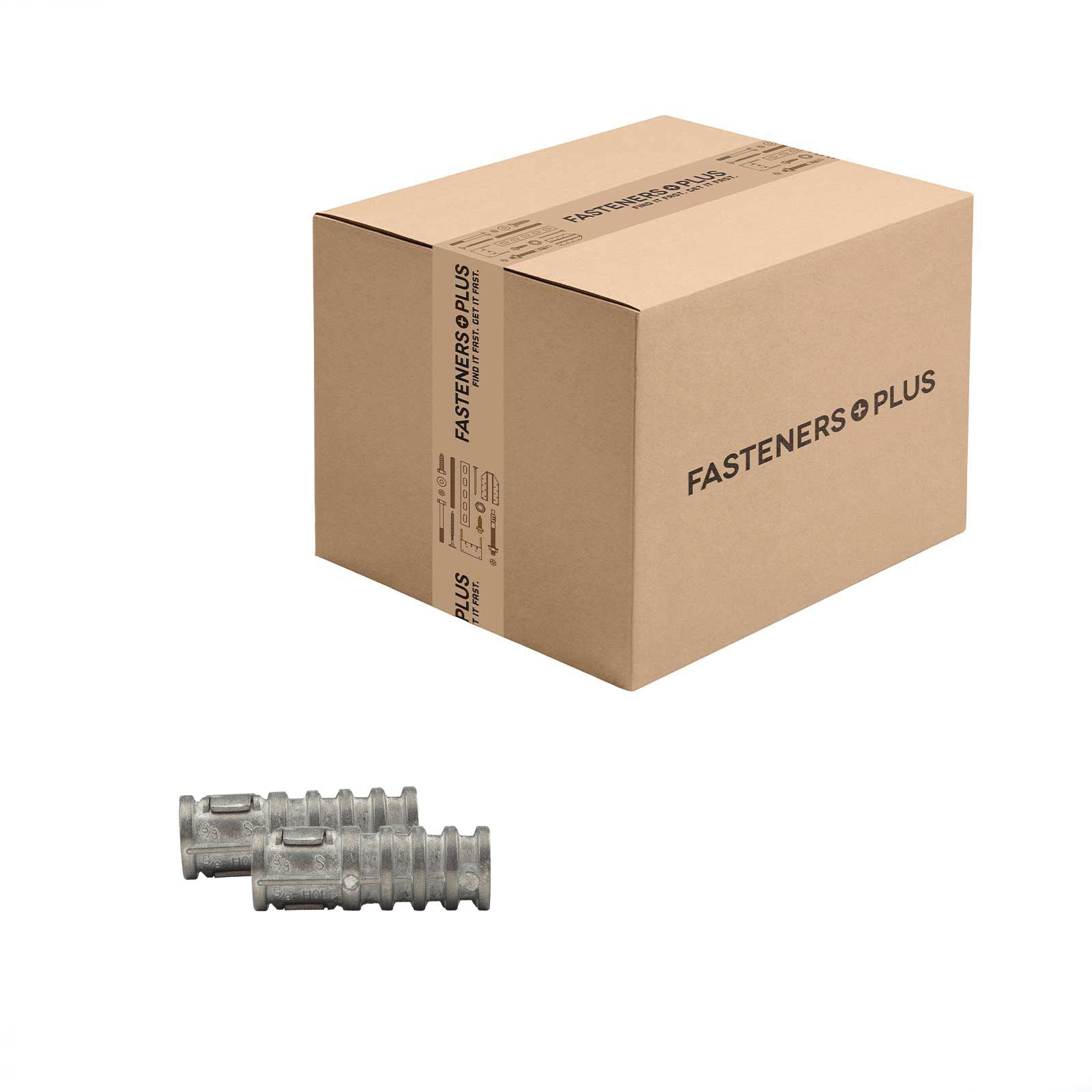 Conquest 3/8" x 1-3/4" Lag Shield Anchor, Short - Zinc Alloy, Qty. 300 - Carton