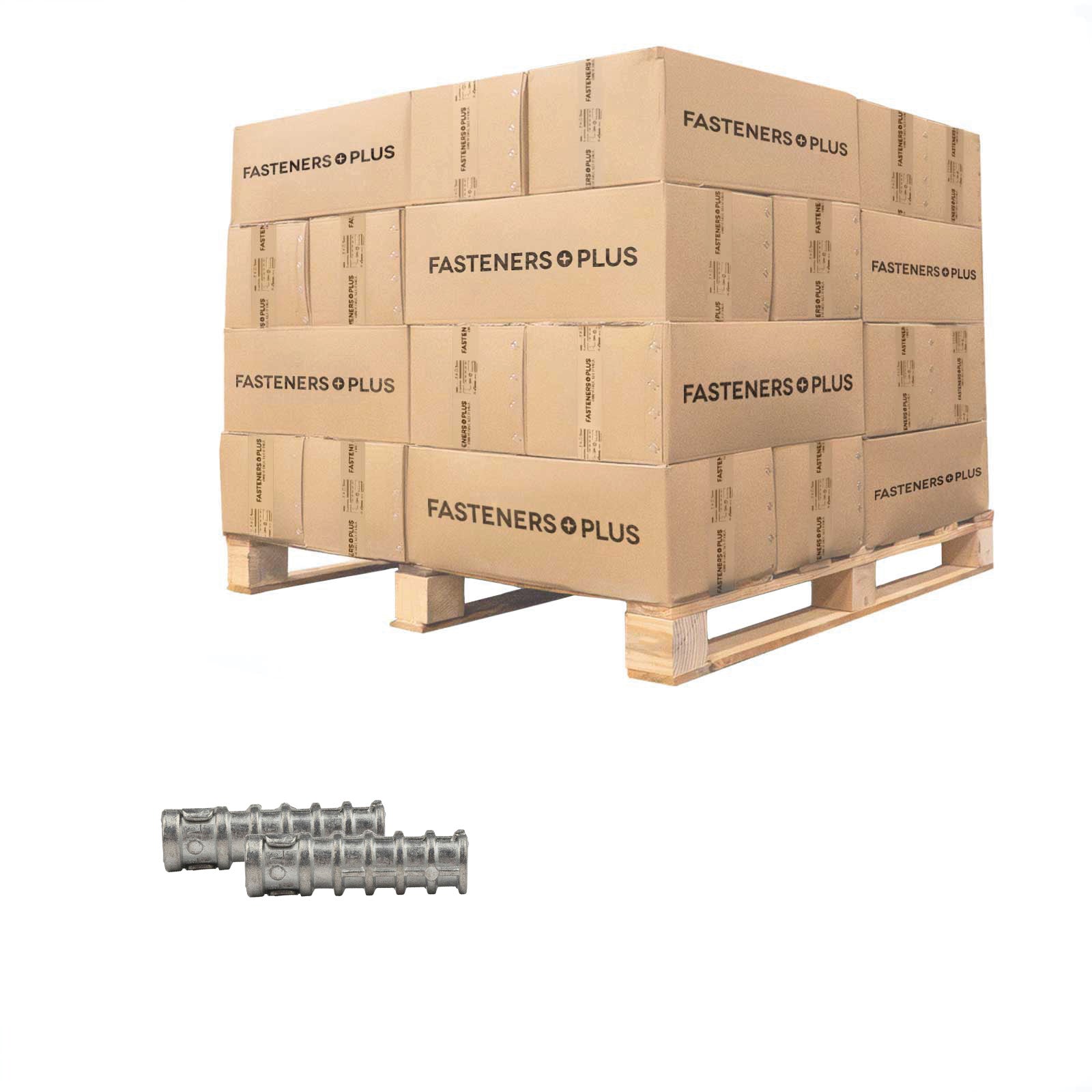 Conquest 5/16" x 1-3/4" Lag Shield Anchor, Long - Zinc Alloy, Qty. 37,500 - Pallet
