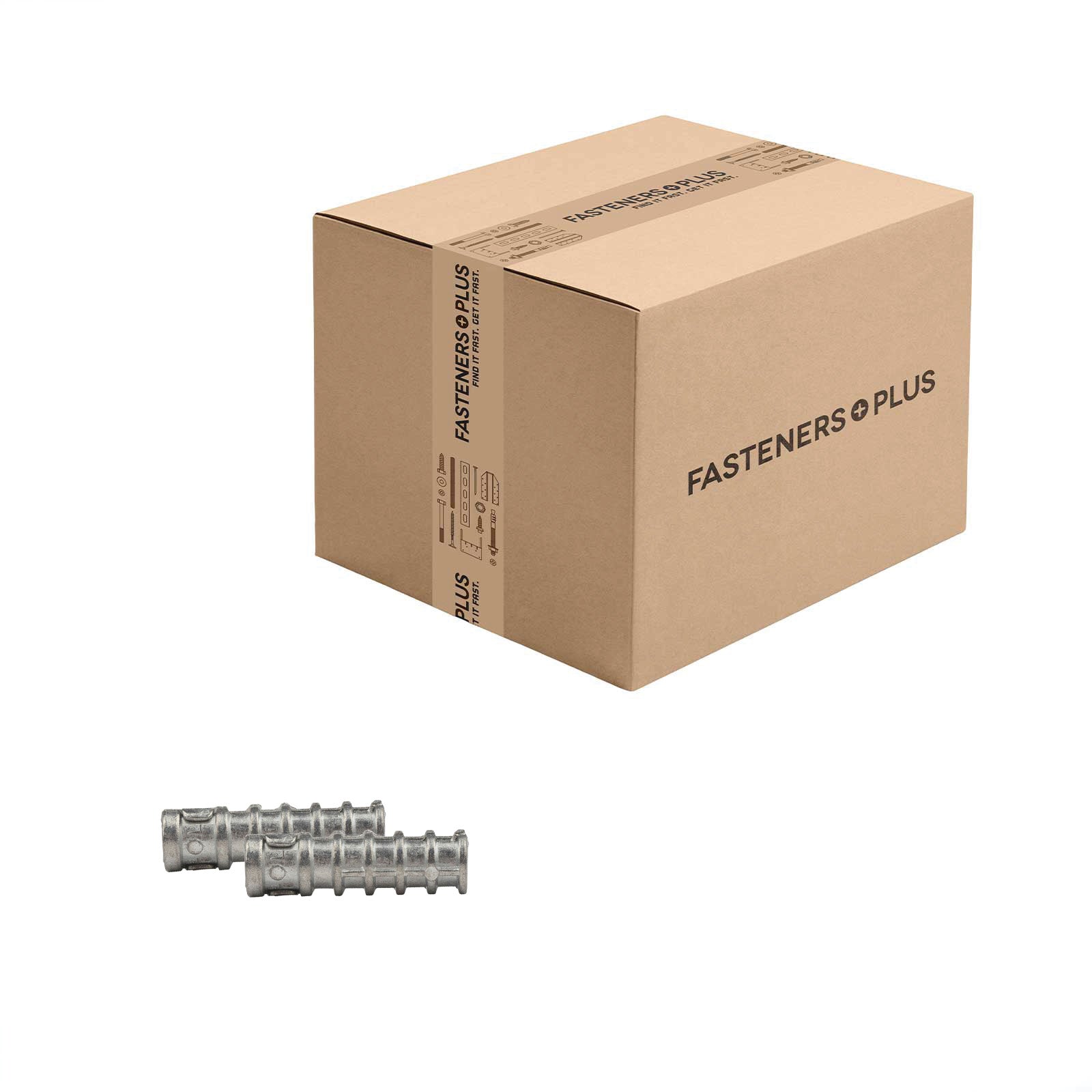 Conquest 5/16" x 1-3/4" Lag Shield Anchor, Long - Zinc Alloy, Qty. 500 - Carton
