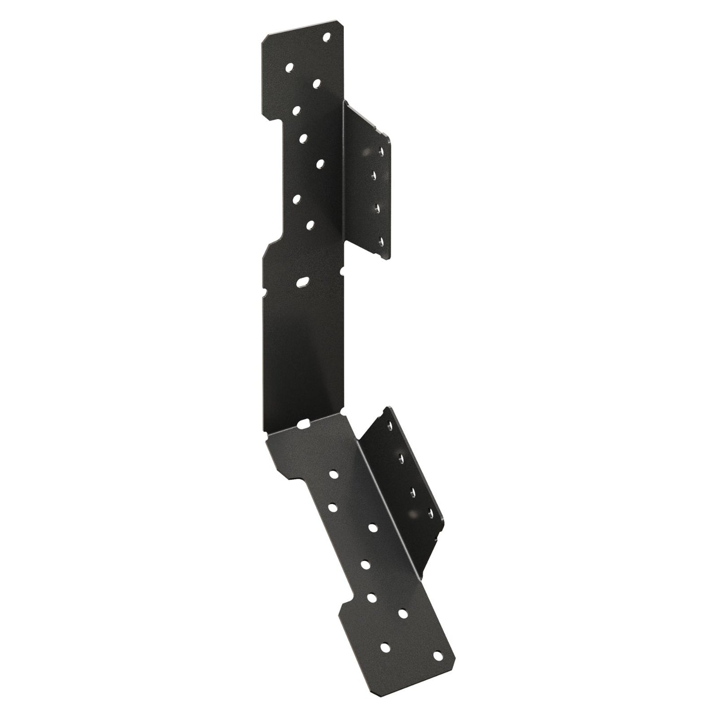 Simpson Strong-Tie LSCPC 18 Gauge Ornamental Adjustable Stringer Connectors - Black Powder Coat, ZMAX