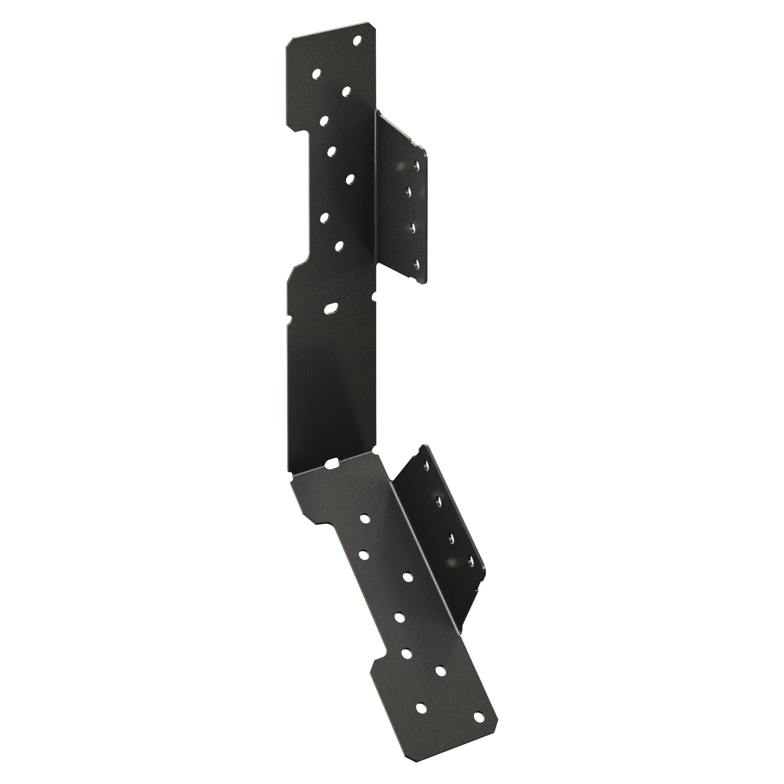 Simpson Strong-Tie LSCPC 18 Gauge Ornamental Adjustable Stringer Connectors - Black Powder Coat, ZMAX