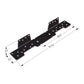 Simpson Strong-Tie LSCPC 18 Gauge Ornamental Adjustable Stringer Connectors - Black Powder Coat, ZMAX
Specification