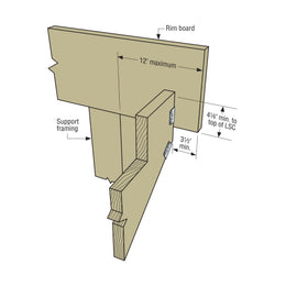 Simpson Strong-Tie LSCZ Adjustable Stair-Stringer Connector- ZMAX ...