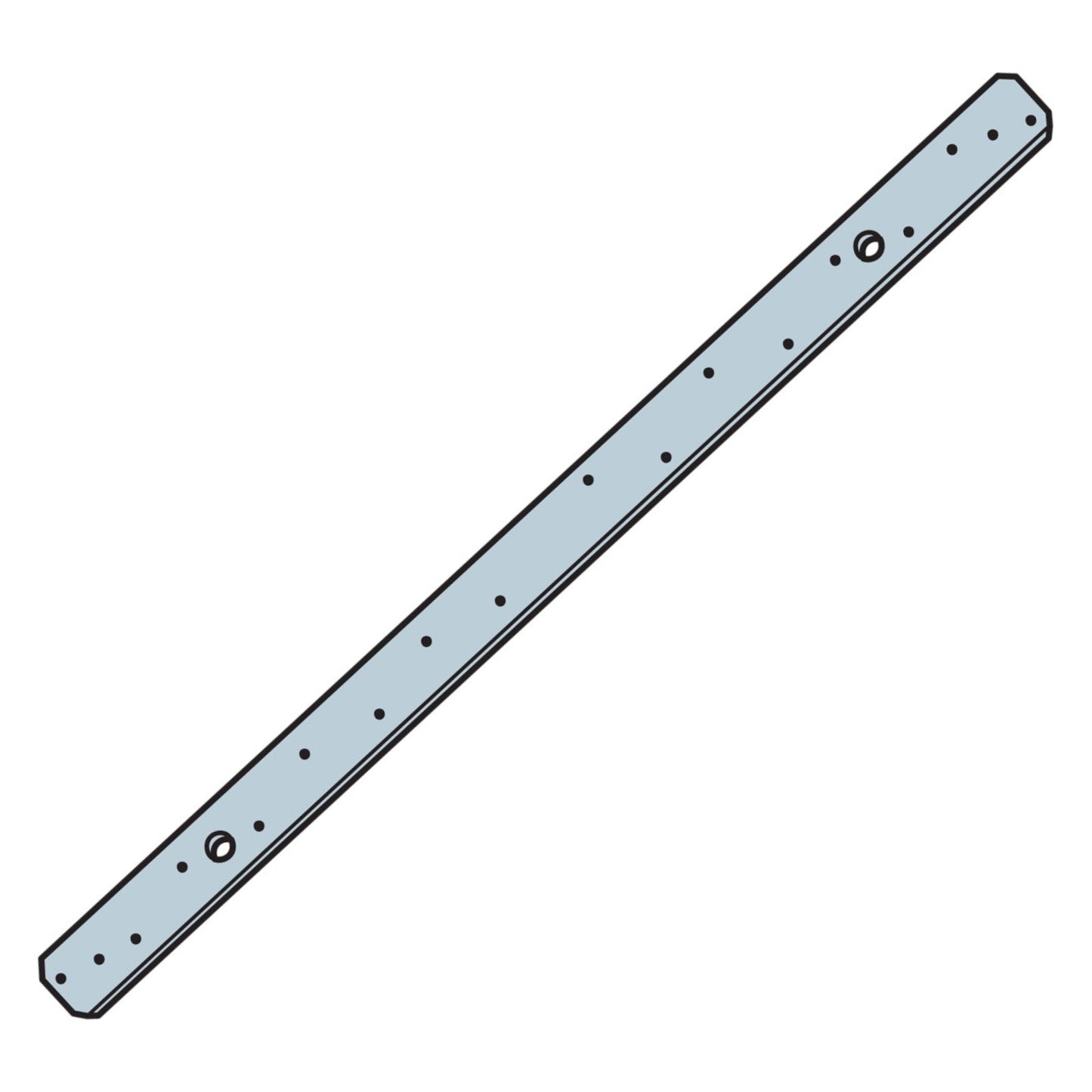 Simpson LSTA24 24" 20 Gauge Strap Tie - G90 Galvanized