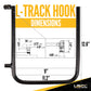 Large L-Track Hanging Hook