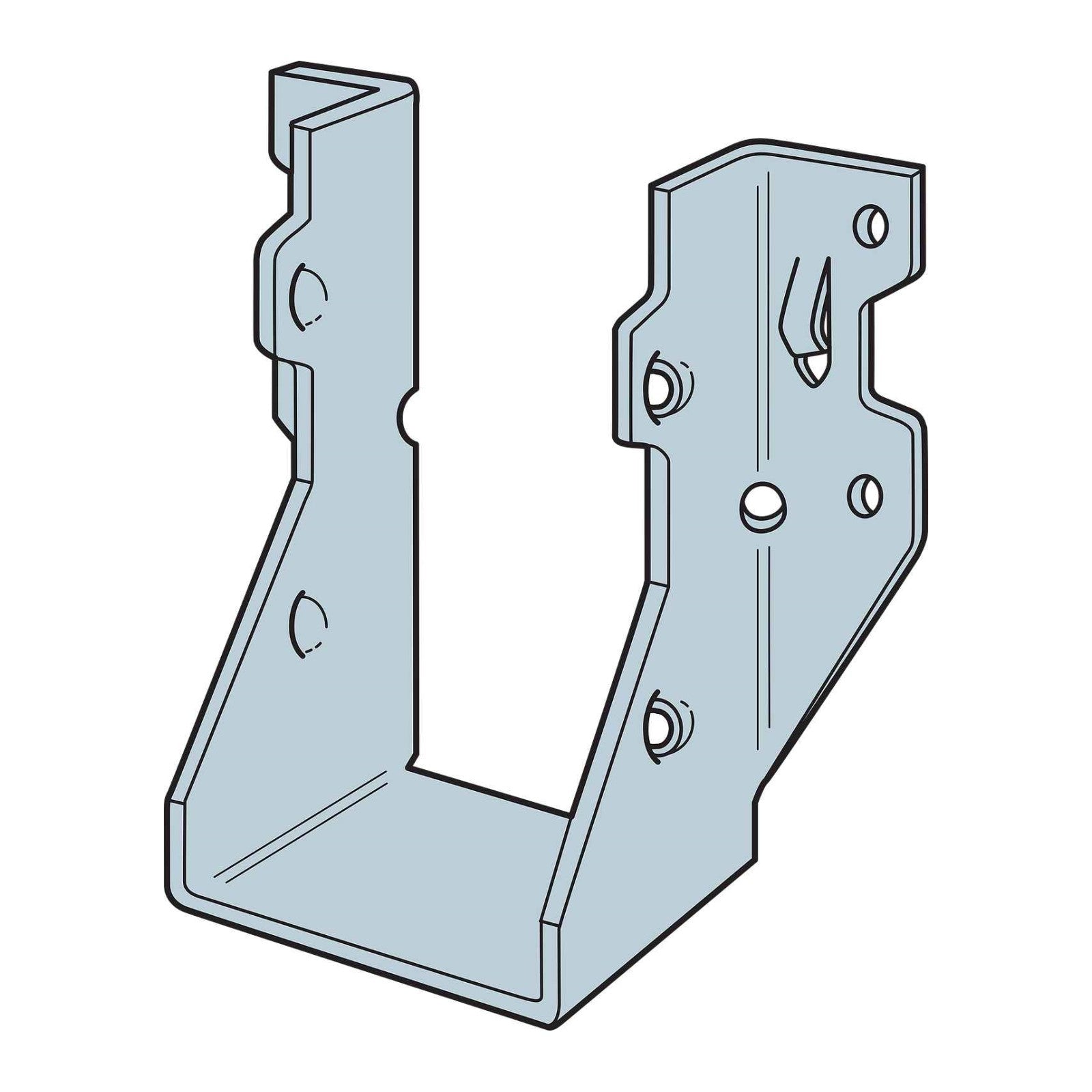 Simpson LUS26 Double 2x6 Face Mount Hanger illustration