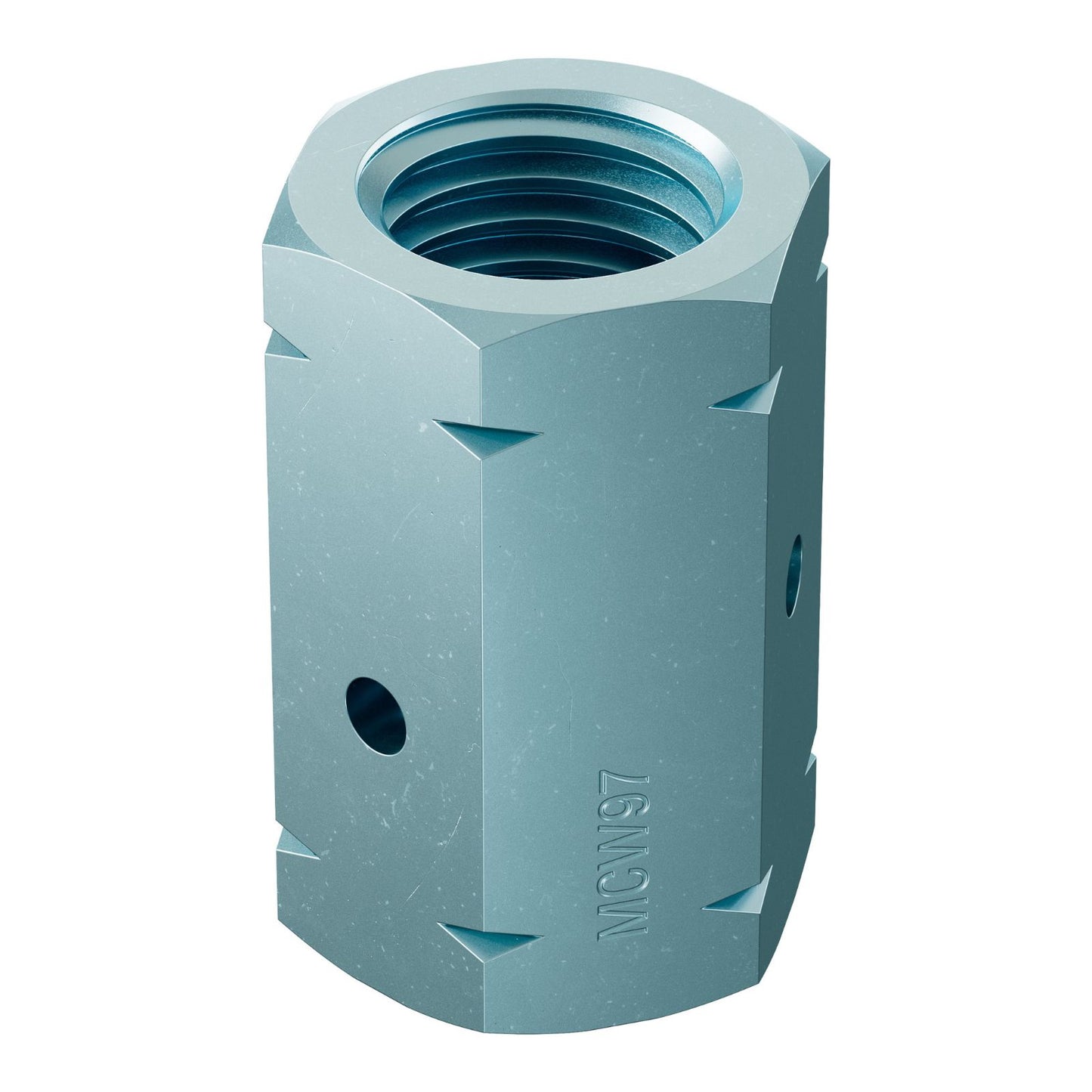 Simpson Strong-Tie MCW97 1-1/8" to 7/8" Grade 55 Reducing Coupler Nut - Zinc Plated