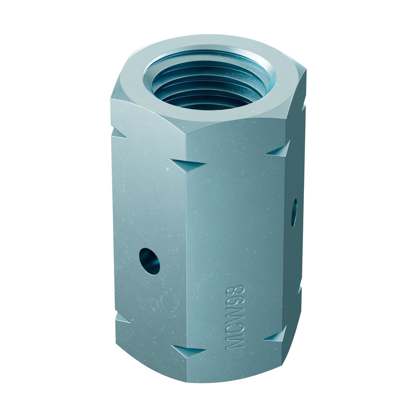 Simpson Strong-Tie MCW98 1-1/8" to 1" Grade 55 Reducing Coupler Nut - Zinc Plated