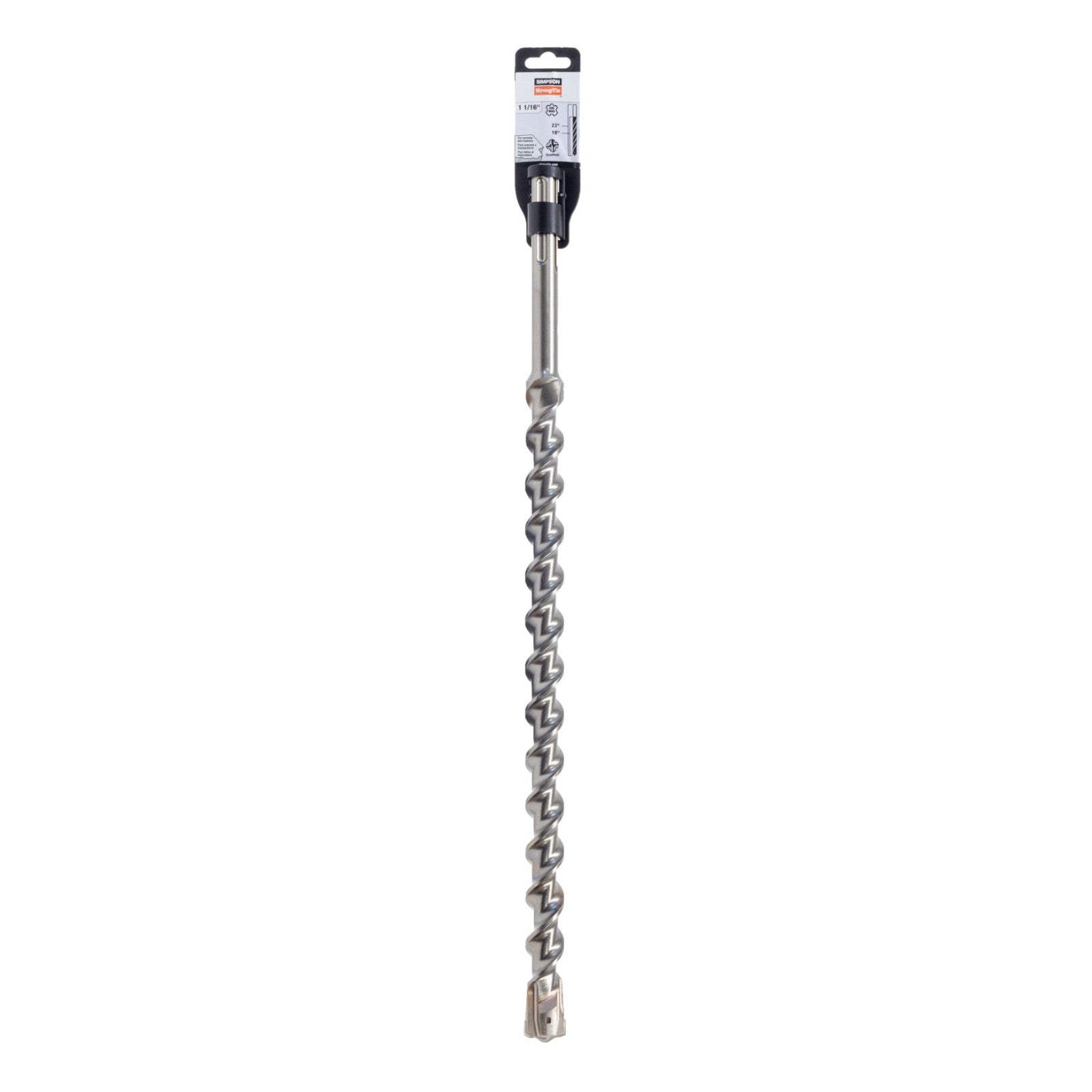 1-1/16" x 23" Simpson MDMX10623Q SDS-Max Shank Quad Head Bit