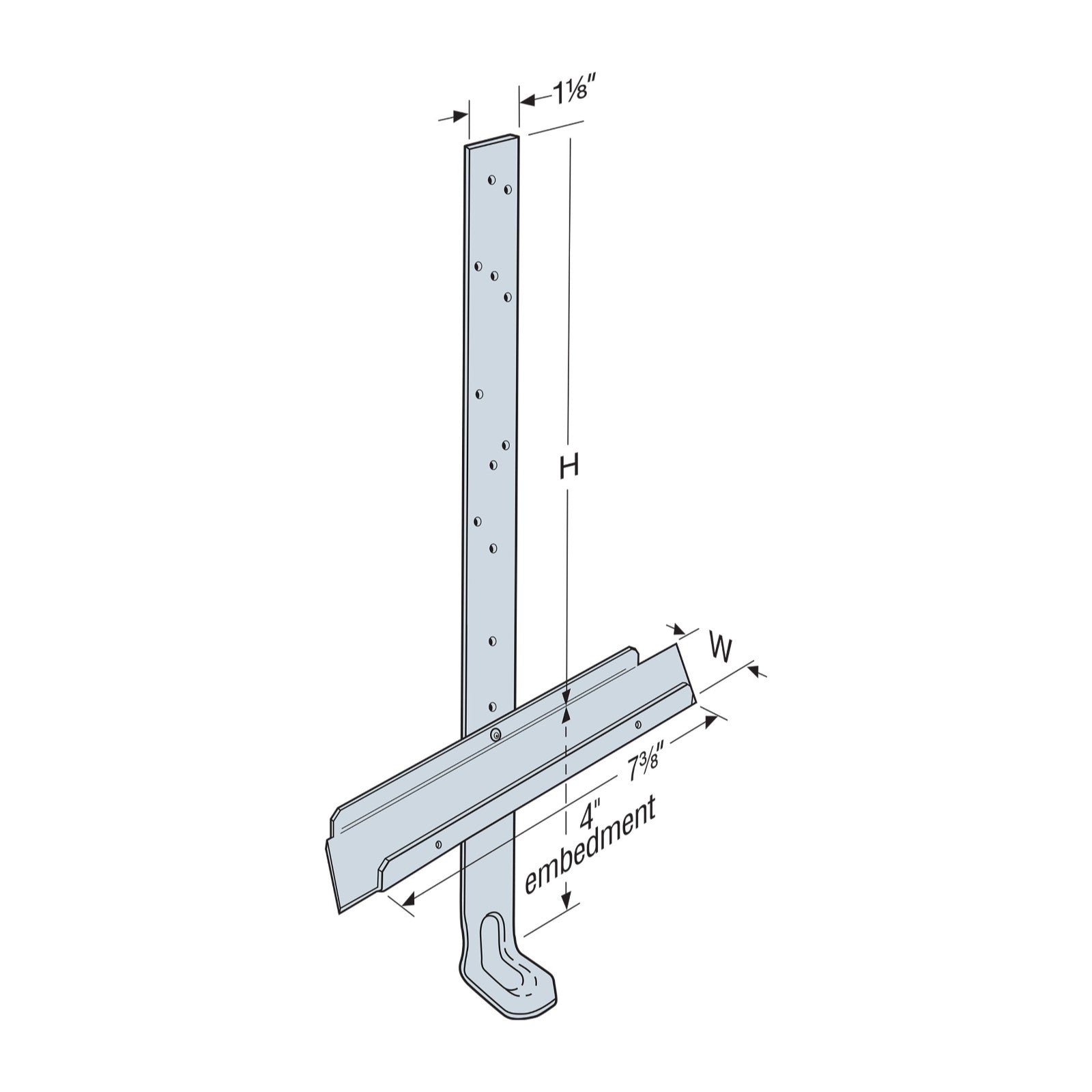 Simpson META Embedded Truss Anchor installation
