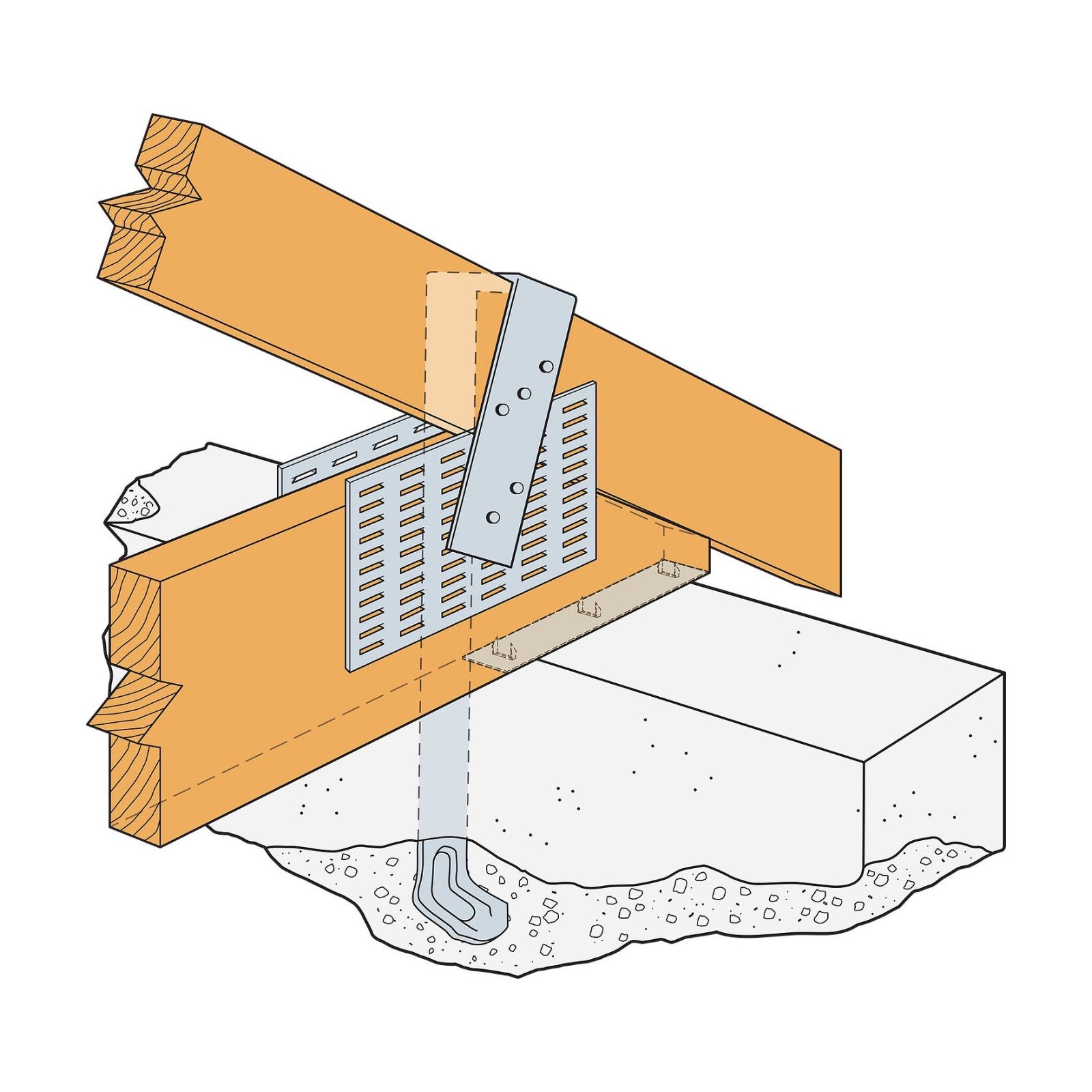 Simpson META Embedded Truss Anchor installation
