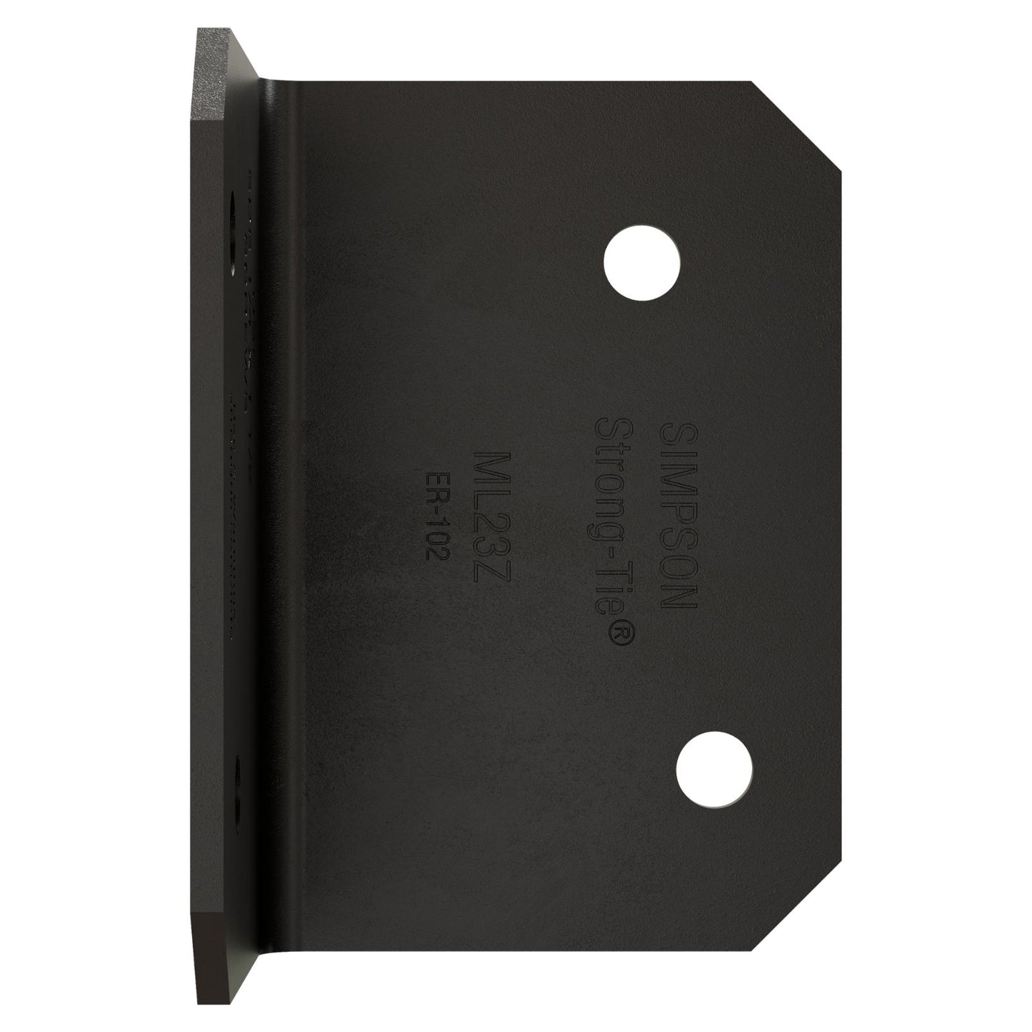 Simpson Strong-Tie ML23PC 12 Gauge 2x3 Medium L Angle - Black Powder Coat, ZMAX
