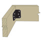 Simpson Strong-Tie ML24PC 12 Gauge 2x4 Medium L Angle - Black Powder Coat, ZMAX Installation Illustration