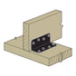 Simpson Strong-Tie ML26PC 12 Gauge 2x6 Medium L Angle - Black Powder Coat, ZMAX Installation Illustration