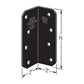 Simpson Strong-Tie ML26PC 12 Gauge 2x6 Medium L Angle - Black Powder Coat, ZMAX Specification 
