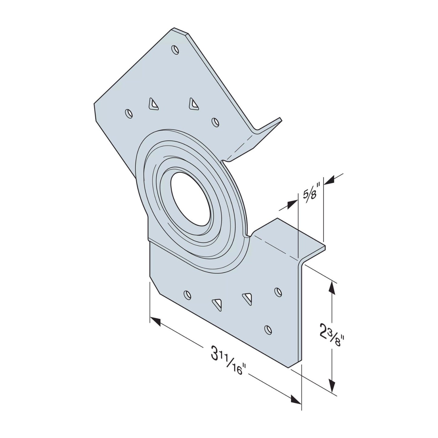 Simpson MMHC23-R60 Hinged Roof Connector
