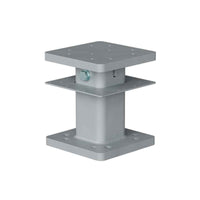 Simpson Strong-Tie Point-Supported Column Connector in gray metal adjustable stand on a white background