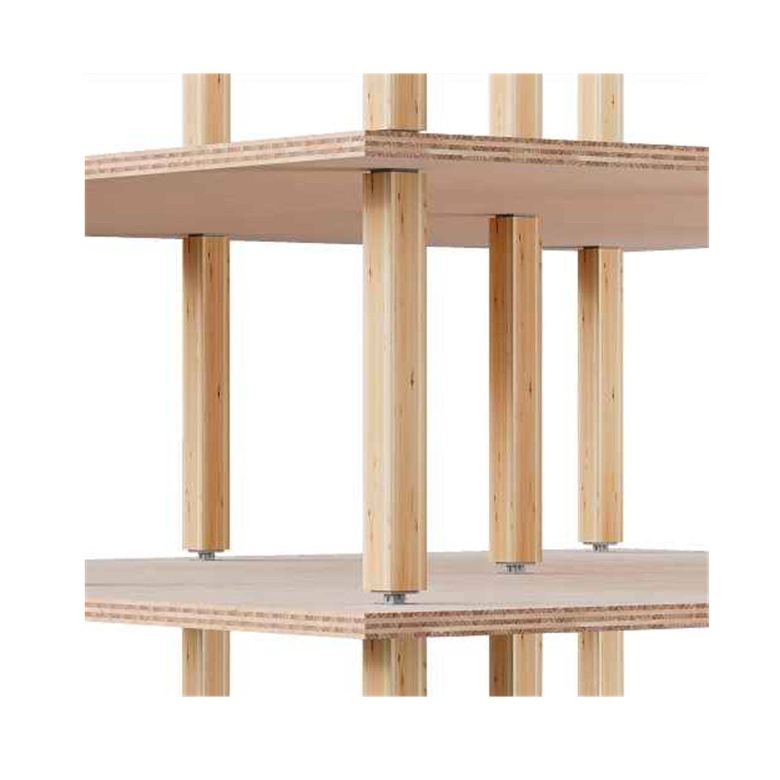 Post and plate structure with MPSC Installed