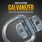 2-5/16" Bolt-On D-Ring with Mounting Bracket - Galvanized - 12,000 lbs. BS | 10-Pack